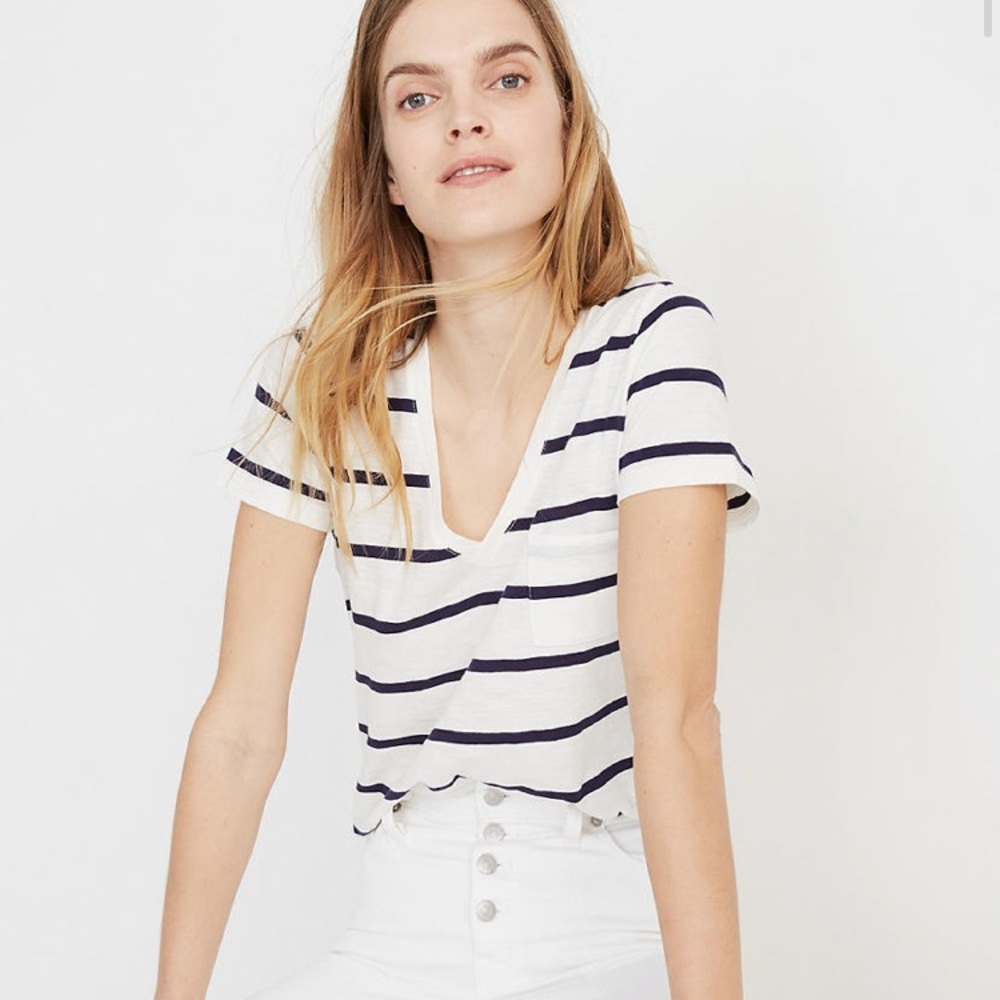 Madewell Whisper Cotton V-Neck Tee
